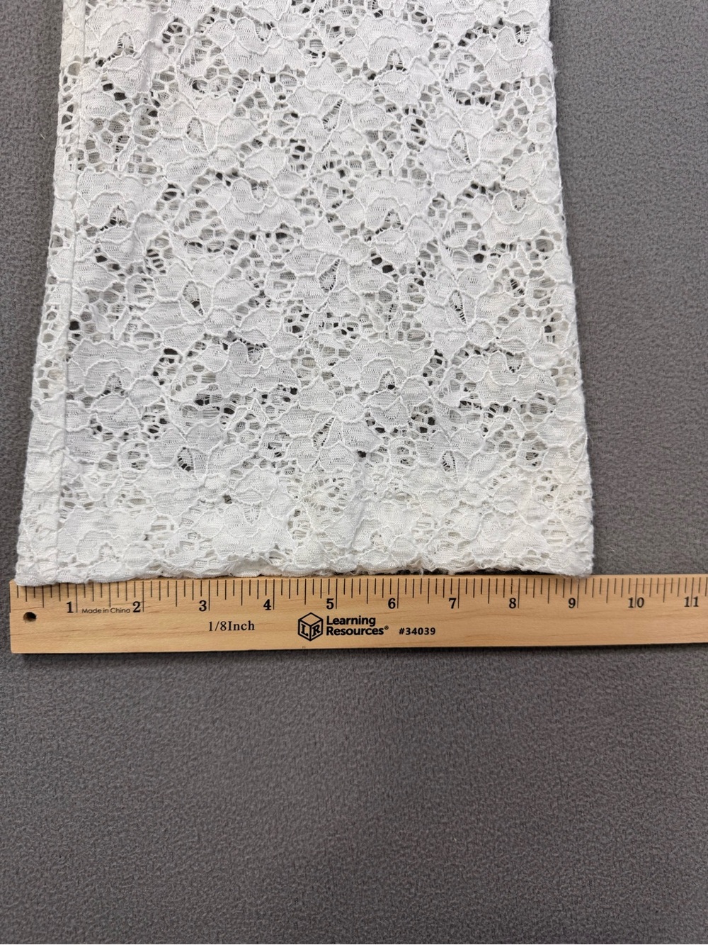 Vintage y2K Cache White Lace Flare Sheer Pants, Small - Picture 13 of 13